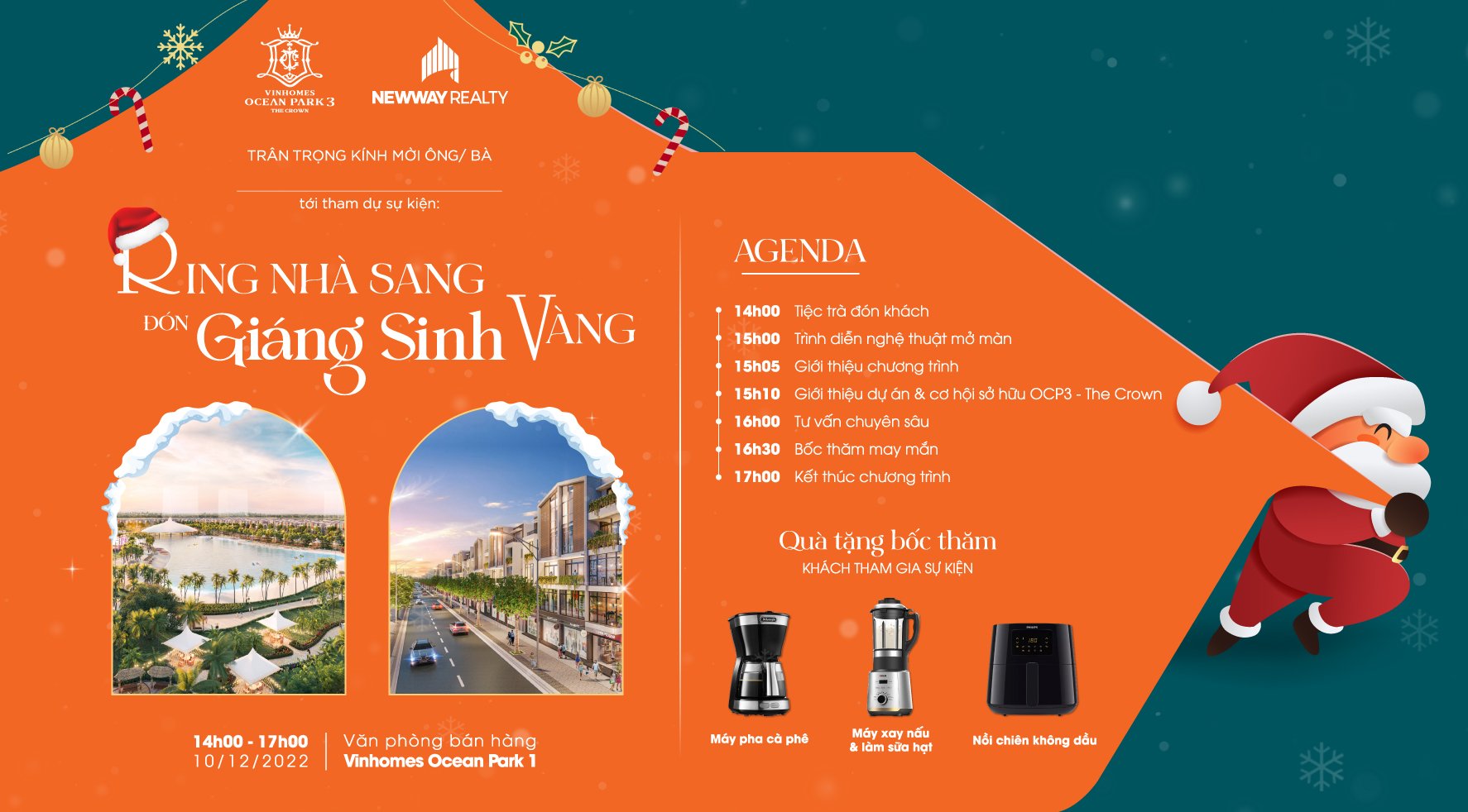 Sự kiện ZING NHÀ SANG – ĐÓN GIÁNG SINH VÀNG CÙNG VINHOMES OCEAN PARK 3 – THE CROWN