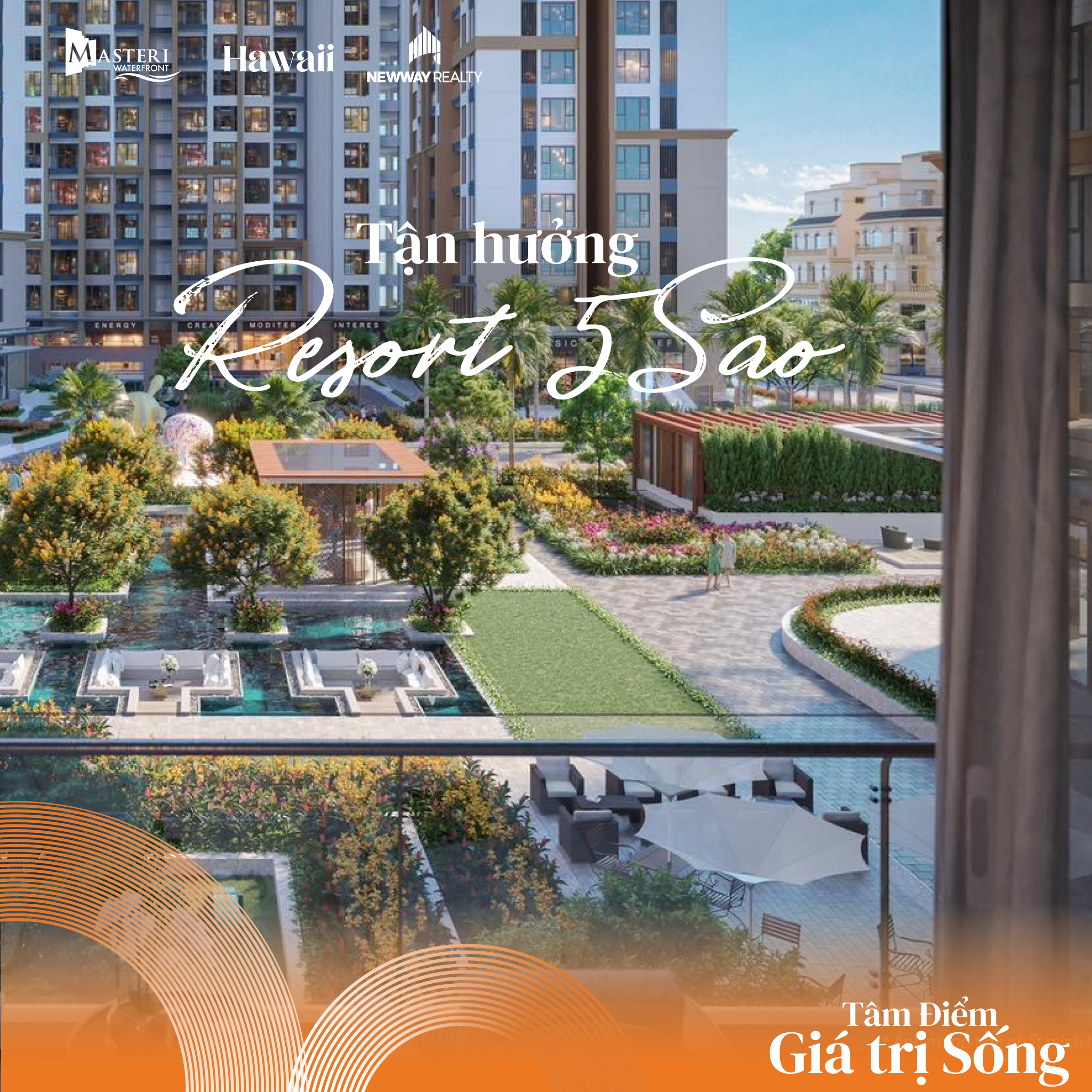 Phong Cách Resort 5 sao ngay tại khu căn hộ hạng sang The Envy Masteri Ocean Park