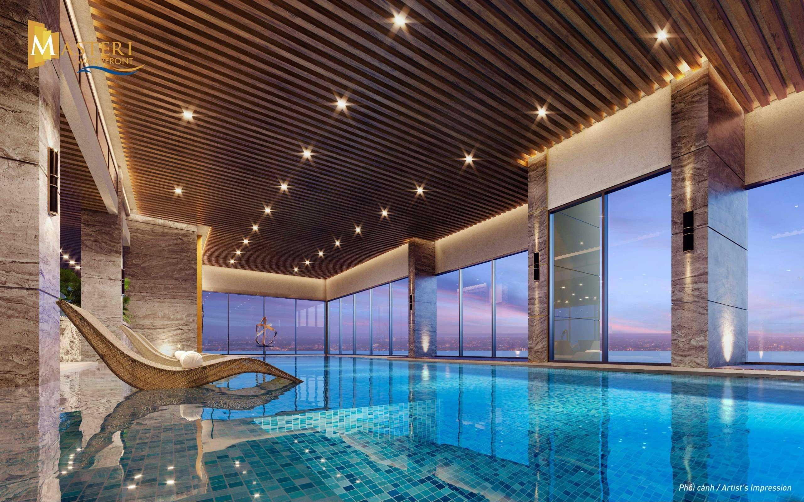 Thoả Sức Đắm Mình Trong Bể Bơi 4 Mùa view 180° Tại The Envy (H2) Masteri Waterfront